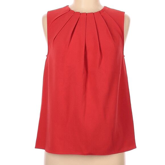 Mango Tops - MNG by Mango Suit Pleated Sleeveless Top - Size S